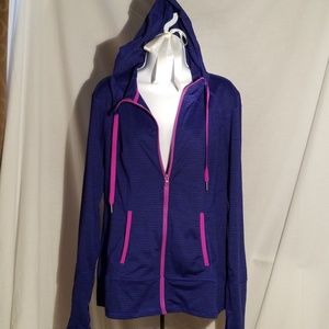 Lukka striped hood jacket
